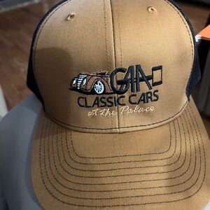 😎😎😎Classic Cars Embroidered Hat - Tan & Black 😎😎😎 BRAND NEW 😎😎😎MEN